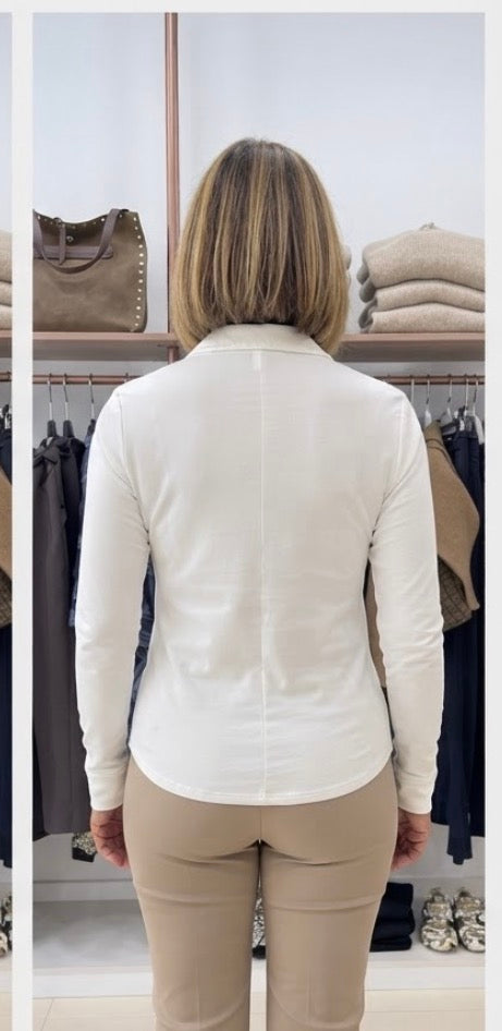 W26805 OXFORD JACQUARD WOM SHIRT RRD CAMICIA