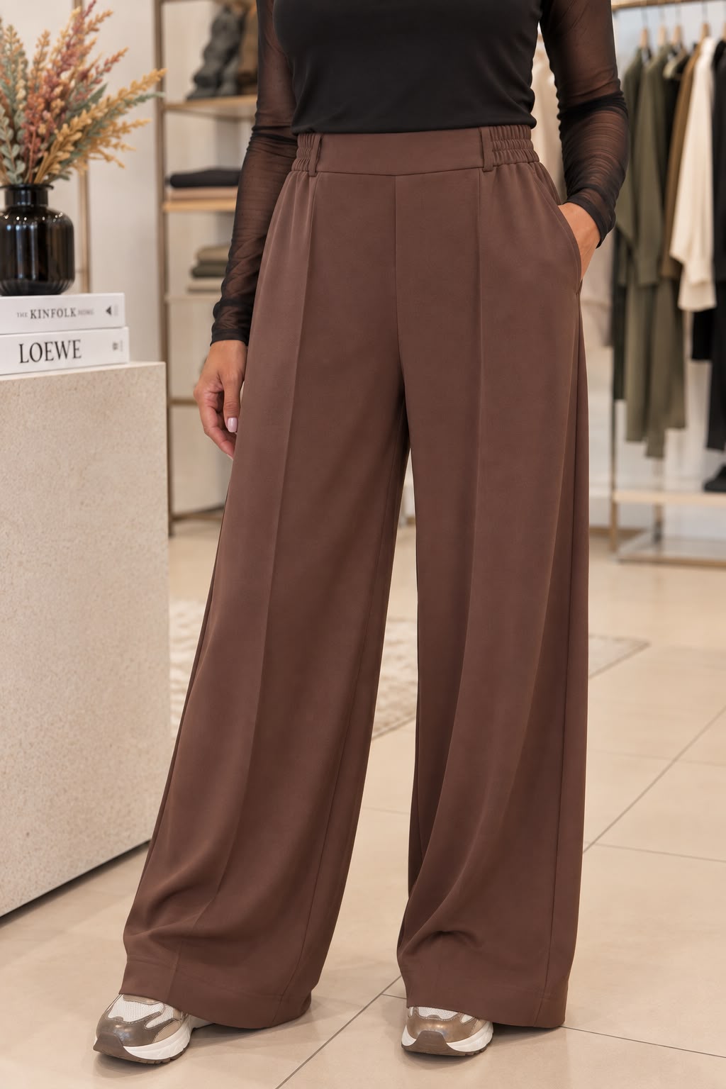 PANTALONE MEIMEIJ1)55%PL 40%VI 5%EA2)65%AC 35%PL