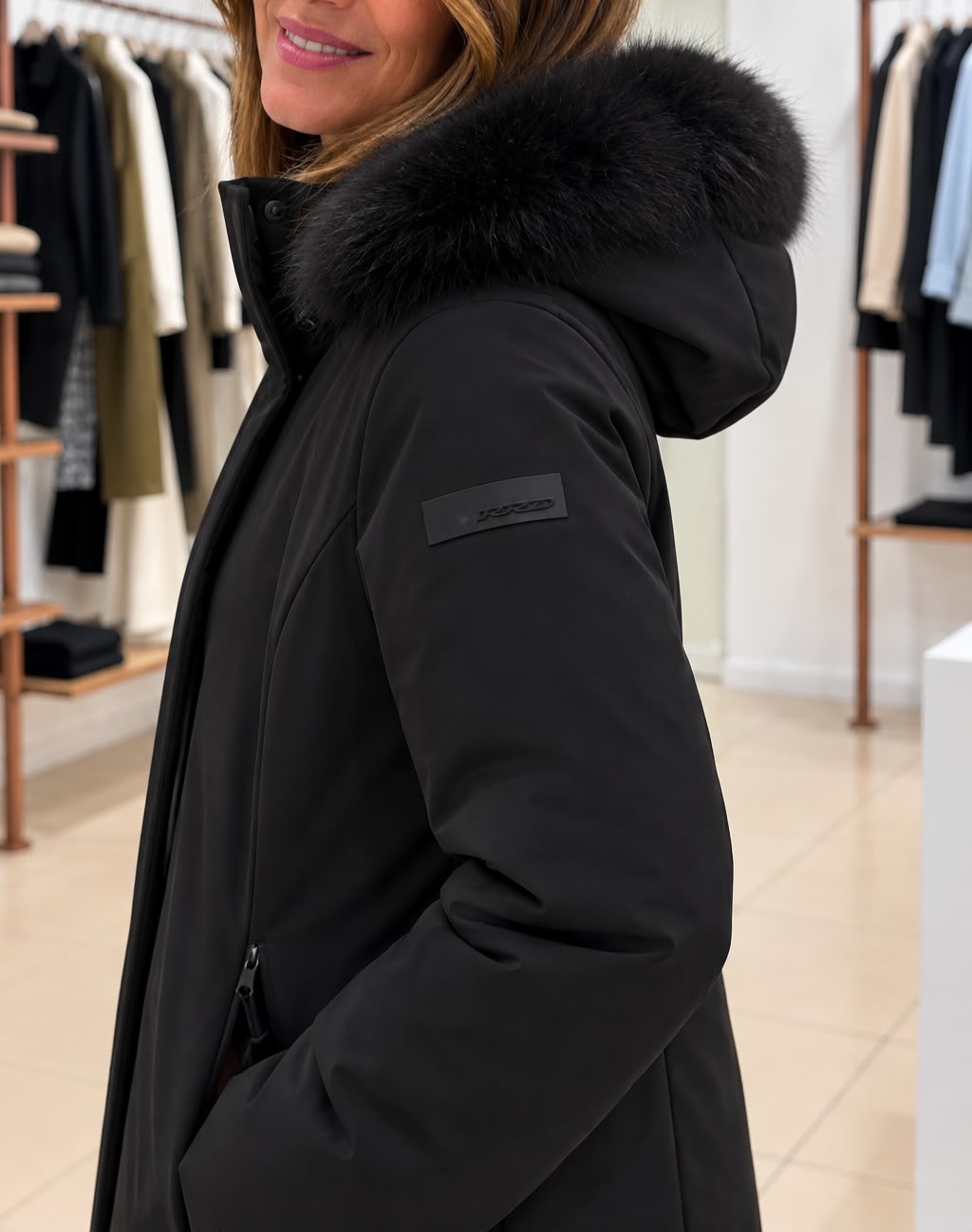 SURFLEX WINTER LON PIUINO LUNGO COLLO PELLICCIA RRD